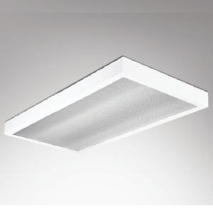 โคมหน้าพลาสติกแบบติดลอย LSSTP 300/2S 2x18W (30x60cm.)